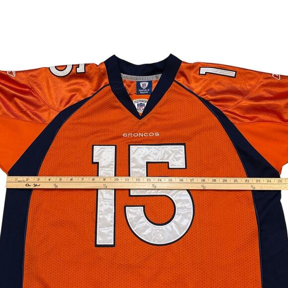 Denver Broncos Tim Tebow #15 Football Jersey Orange Size 54 2XL Reebok - Picture 8 of 9